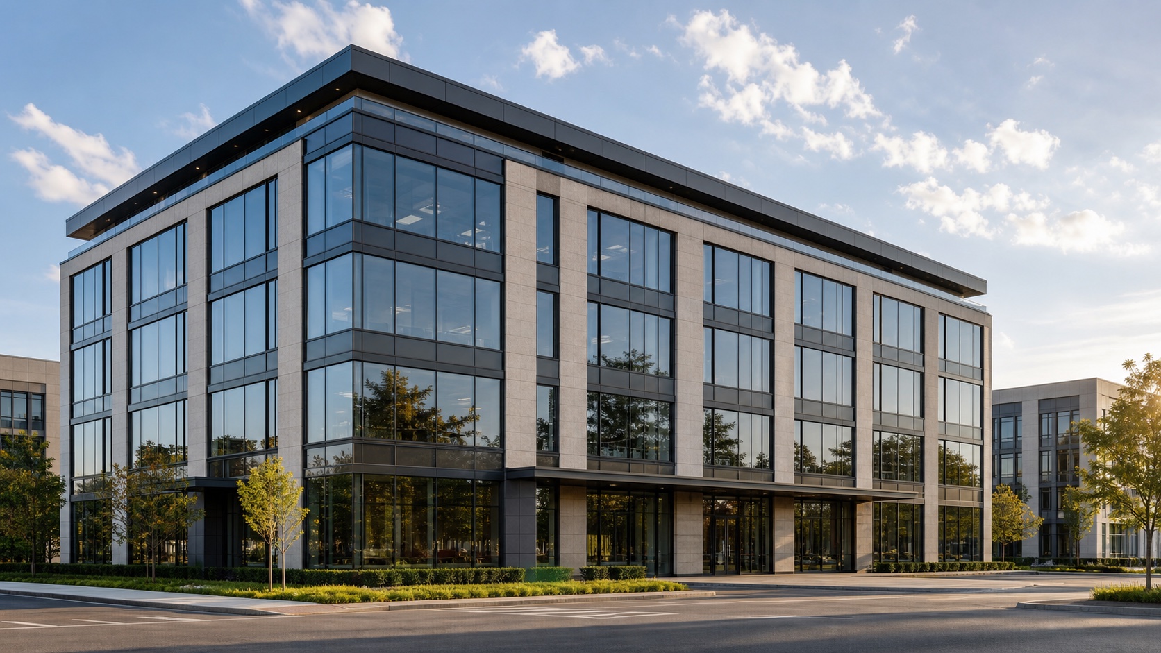 Commercial project facade