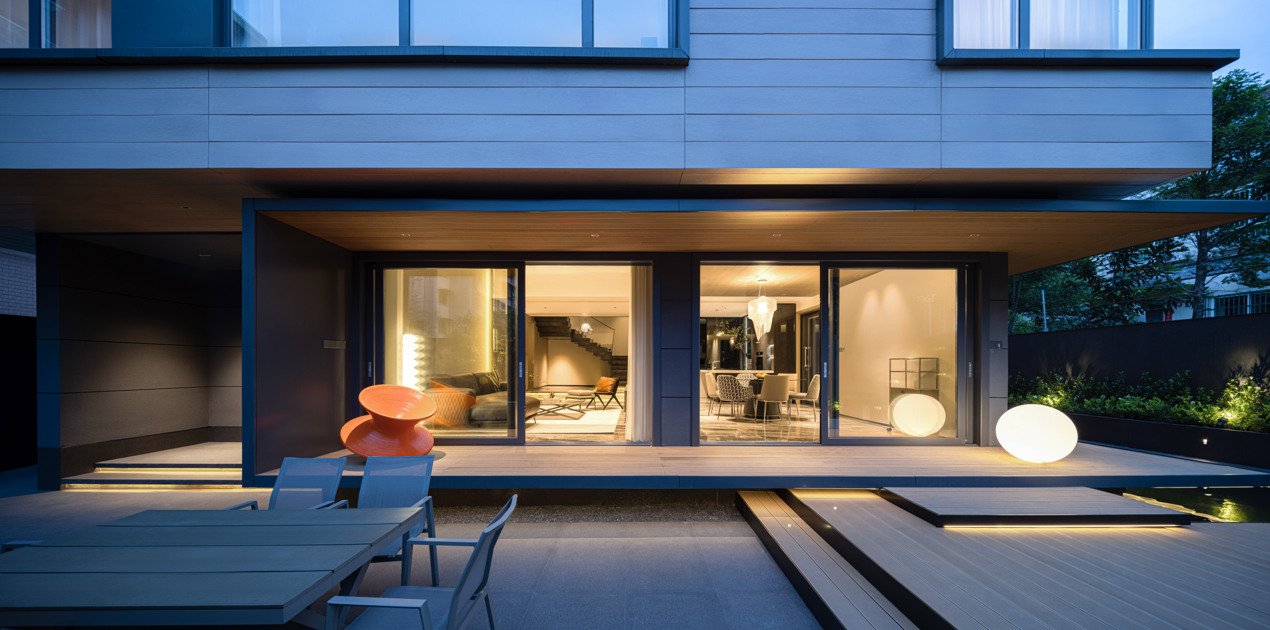 Modern villa exterior
